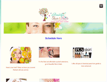 Tablet Screenshot of beautifulskinandnails.com